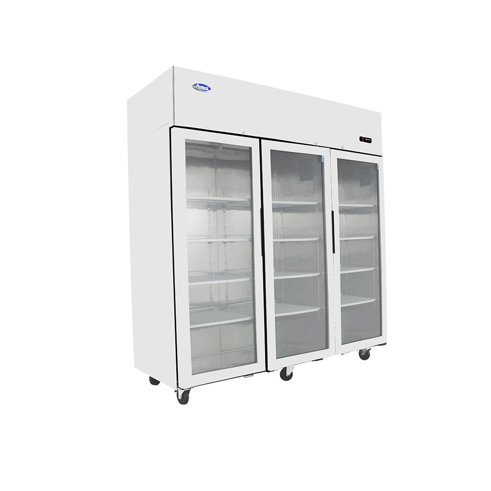 Atosa YCF9409GR Slimline Triple Glass Door Upright Freezer 1390ltrs