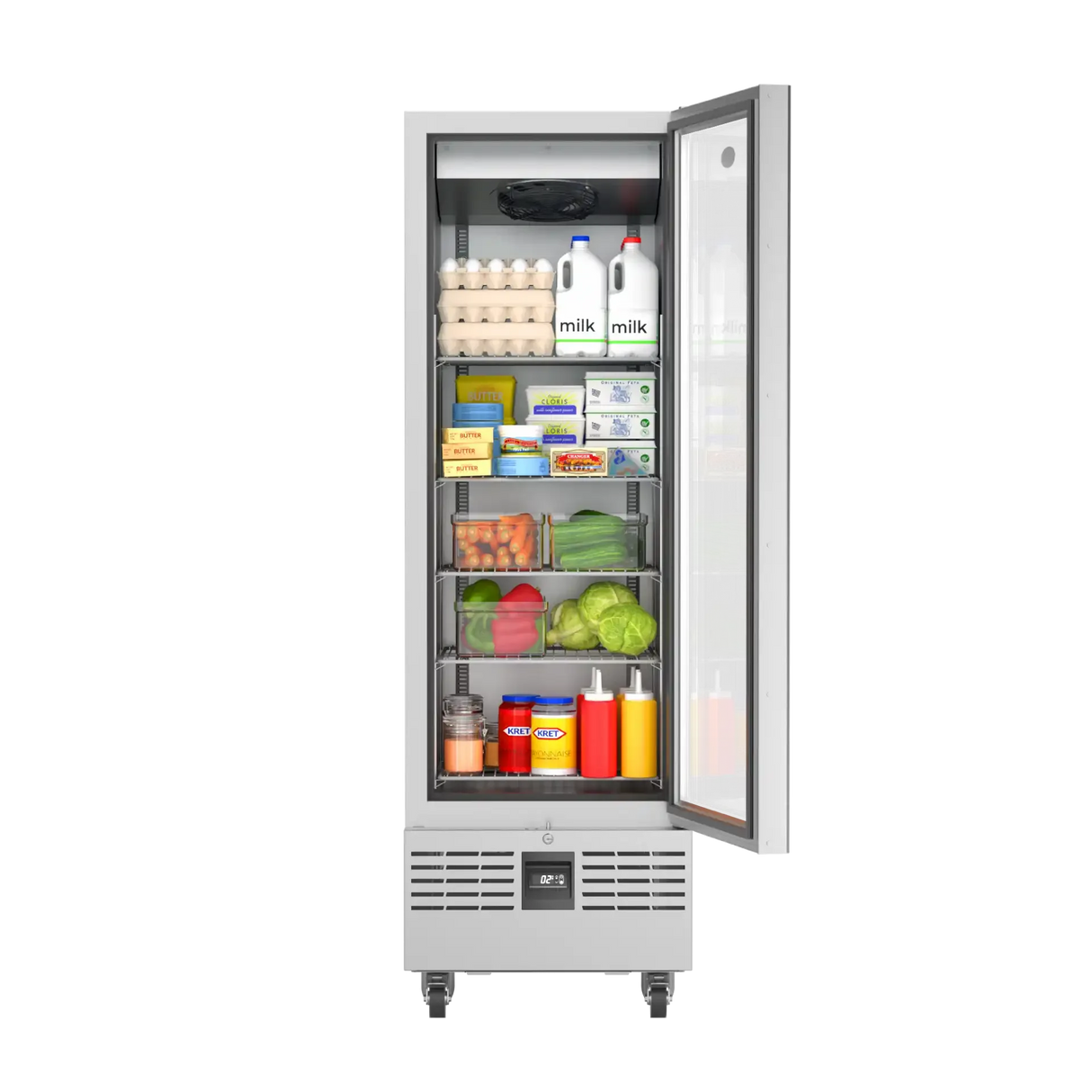 Foster FSL400G: 400 Ltr Slimline Cabinet Refrigerator 11-310 - JD Catering Equipment Solutions Ltd