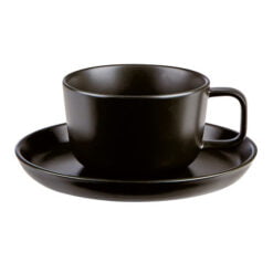 Pack Size 12 - Costa Verde Nordika Black Saucer 17cm - 110007B