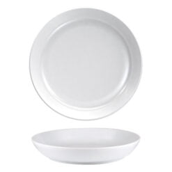 Pack Size 12 - Costa Verde Nordika White Deep Plate 24cm - 110024W