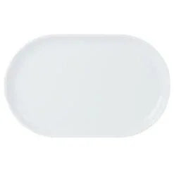 Pack Size 6 - Porcelite Narrow Oval Plate 30x15cm/12x6" - 118130
