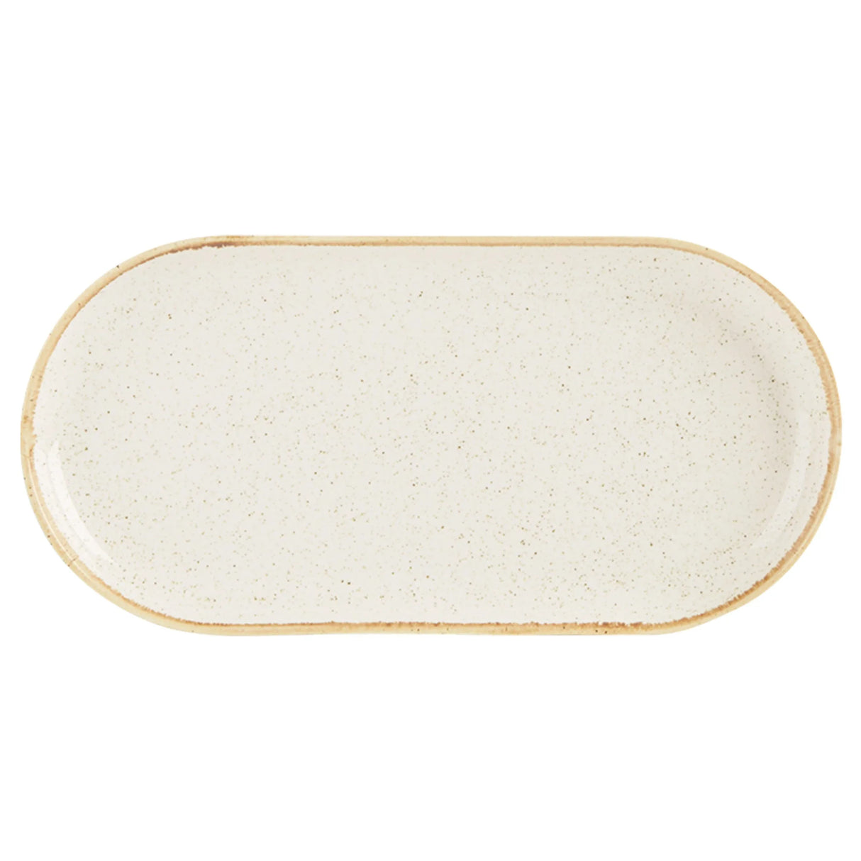 Seasons Oatmeal Narrow Oval Plate 30cm 118130OA Pack Size 6 - JD Catering Equipment Solutions Ltd