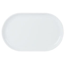 Pack Size 6 - Porcelite Narrow Oval Plate 32x20cm/12.5x8" - 118132