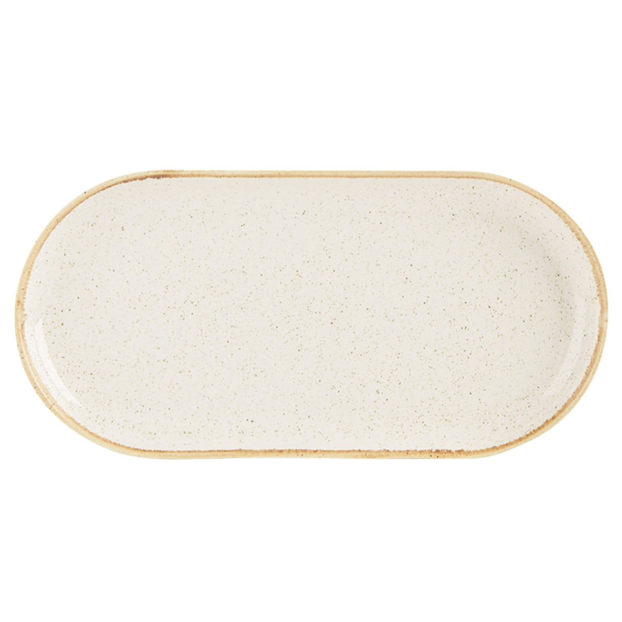 Seasons Oatmeal Narrow Oval Plate 32x20cm/12.5x8" 118132OA Pack Size 6