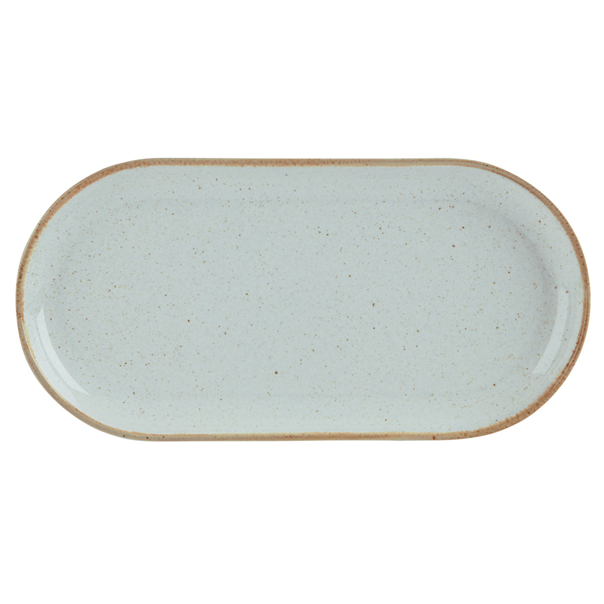 Seasons Stone Narrow Oval Plate 32x20cm/12.5x8" 118132ST Pack Size 6