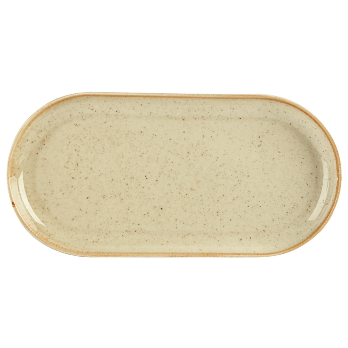 Seasons Wheat Narrow Oval Plate 32x20cm/12.5x8" 118132WH Pack Size 6 - JD Catering Equipment Solutions Ltd