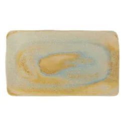 Pack Size 6 - Rustico Stoneware Pearl Rectangular Plate 28cm/11" - 11DC28PE