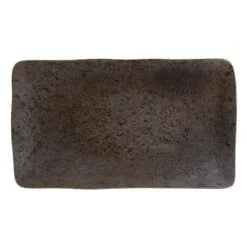 Pack Size 6 - Rustico Stoneware Ironstone Rectangular Plate 37cm/14.5" - 11DC37IR
