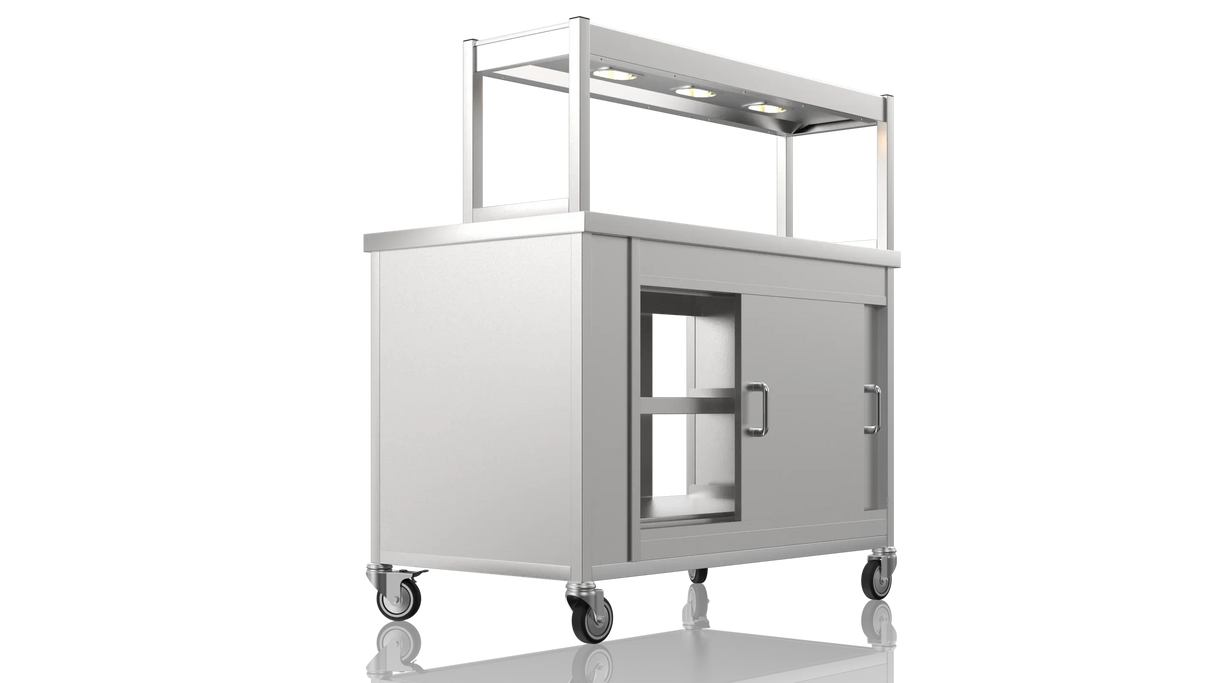 Nordstar Single Tier Gantry and Pass Through Hot Cupboard 1200mm