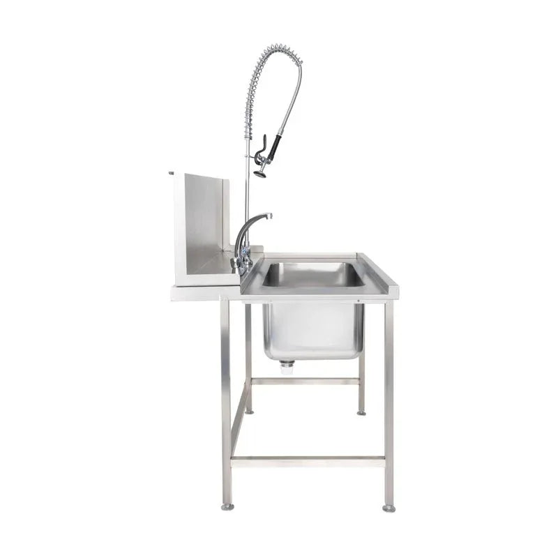 Classeq Sink Tabling for right-hand side entry of machine. T11SENR - 1100mm inc taps