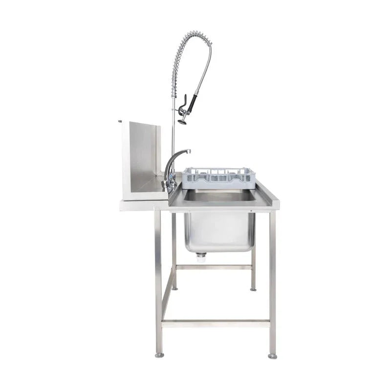 Classeq Sink Tabling for right-hand side entry of machine. T11SENR - 1100mm inc taps