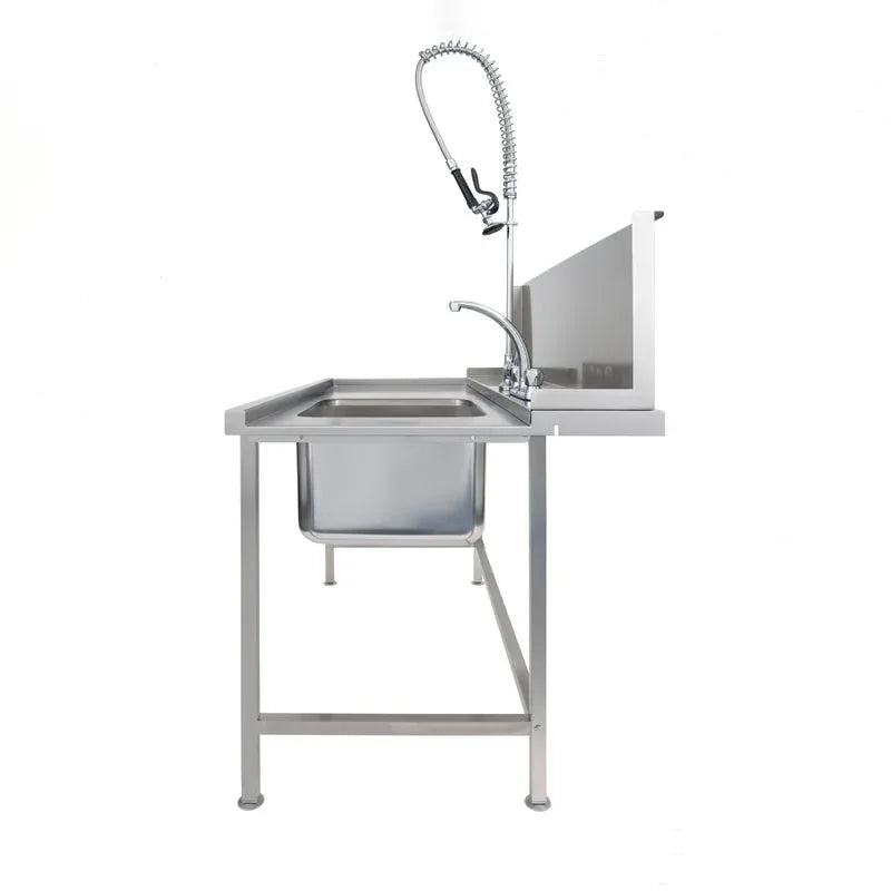 Classeq Sink Tabling for left-hand side entry of machine. T15SENL - 1500mm inc taps