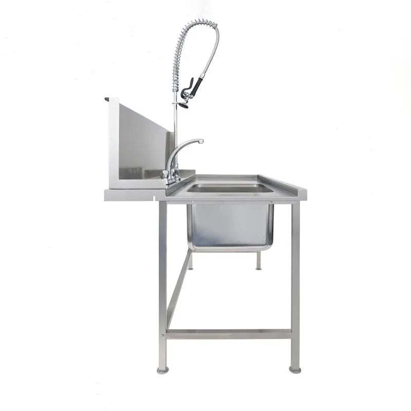 Classeq Sink Tabling for right-hand side entry of machine. T15SENR - 1500mm inc taps