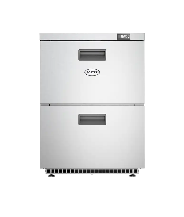 Foster 2 Drawer HR1502D: 150 Ltr Undercounter Cabinet Refrigerator 13-173)