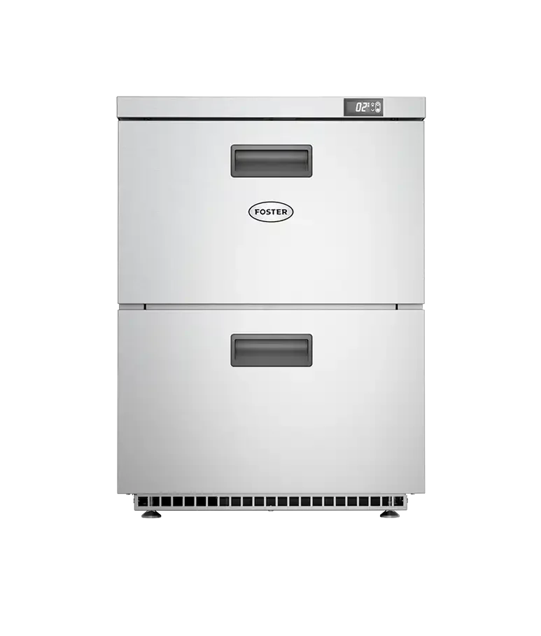 Foster 2 Drawer HR1502D: 150 Ltr Undercounter Cabinet Refrigerator 13-173)