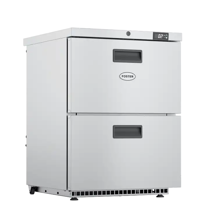 Foster 2 Drawer HR1502D: 150 Ltr Undercounter Cabinet Refrigerator 13-173)