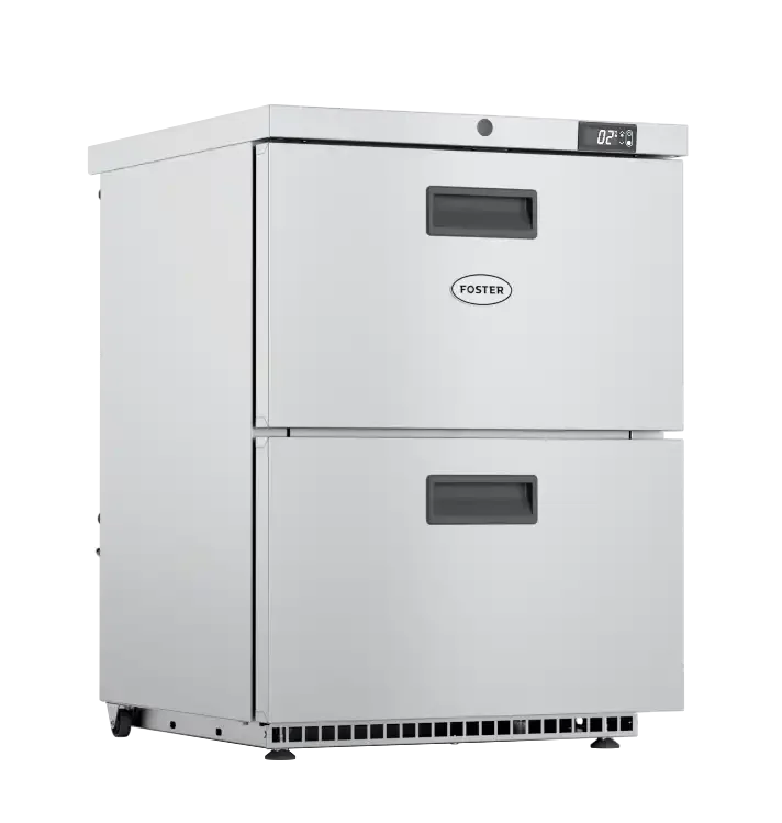 Foster 2 Drawer HR1502D: 150 Ltr Undercounter Cabinet Refrigerator 13-173)