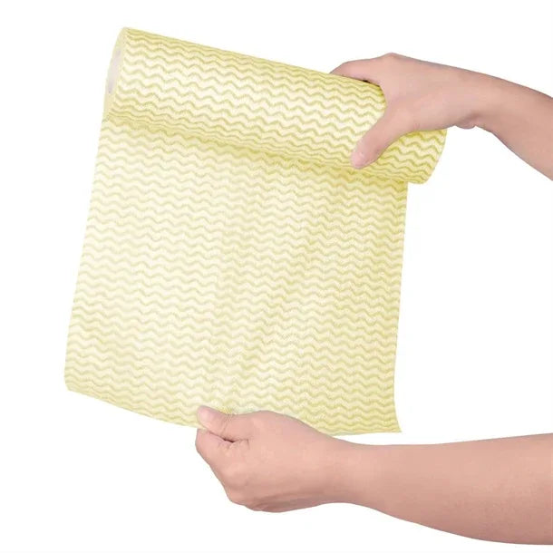 CS808 Jantex Non Woven Cloth Yellow (Roll of 100 Sheets) - JD Catering Equipment Solutions Ltd