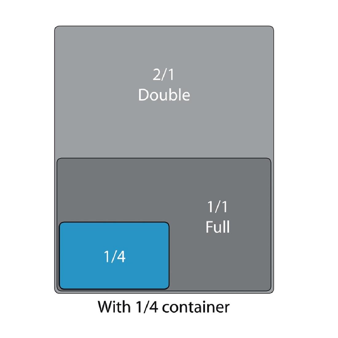 Matfer Bourgeat Stainless Steel 1/4 Gastronorm Tray 100mm