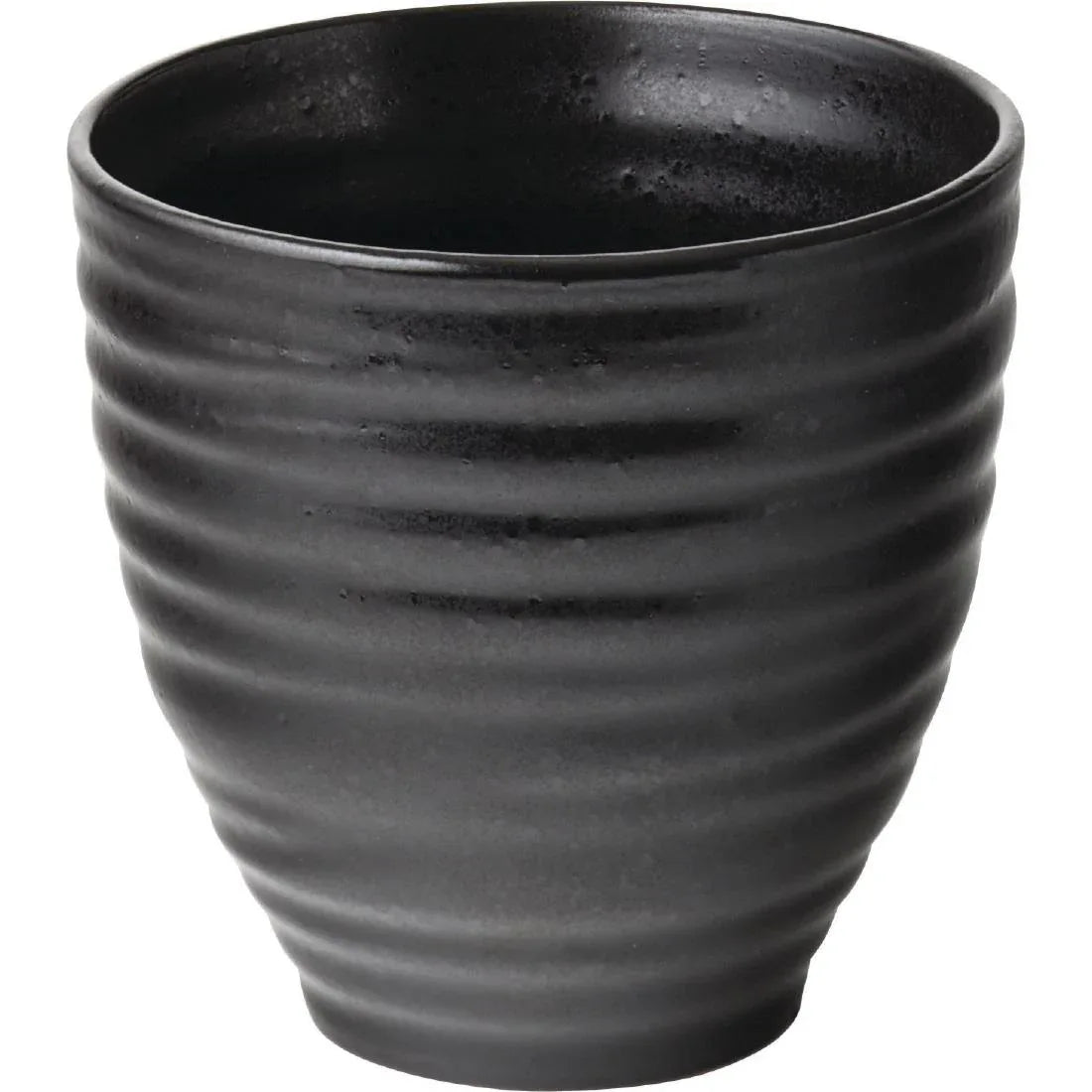 GM043 Utopia Tribeca Chip Pot Ebony 310ml (Pack of 6) - JD Catering Equipment Solutions Ltd