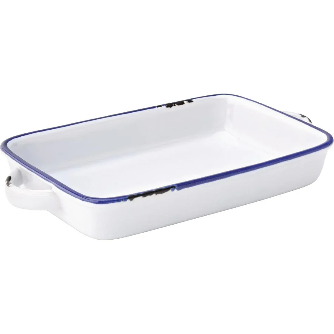 GM076 Utopia Avebury Blue Large Rectangular Dish 220mm (Pack of 12) - JD Catering Equipment Solutions Ltd