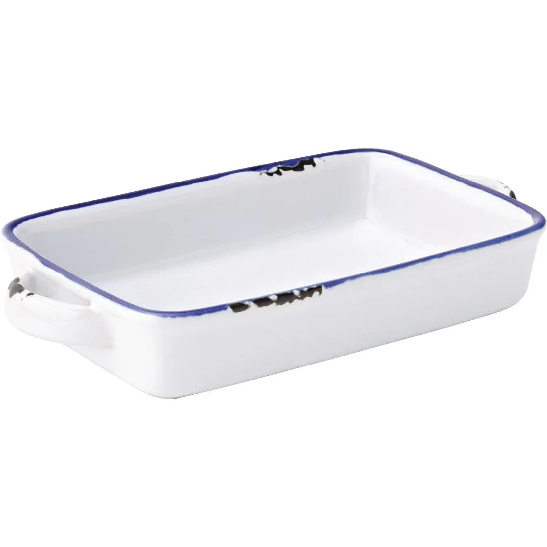 GM077 Utopia Avebury Blue Small Rectangular Dish 175mm (Pack of 12) - JD Catering Equipment Solutions Ltd