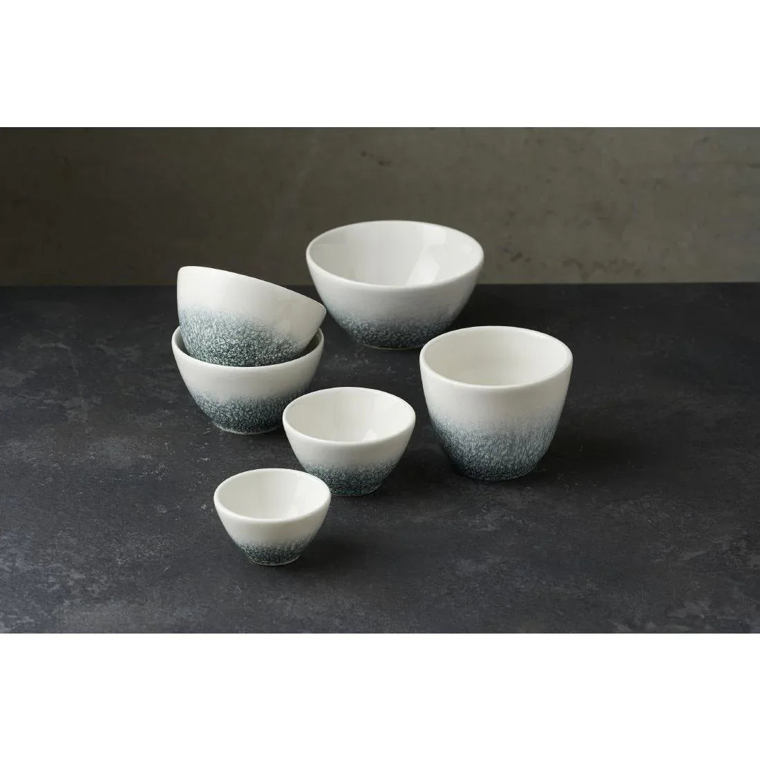 DX109 Churchill Studio Prints Raku Topaz Blue Deep Bowl 240ml (Pack of 12) - JD Catering Equipment Solutions Ltd