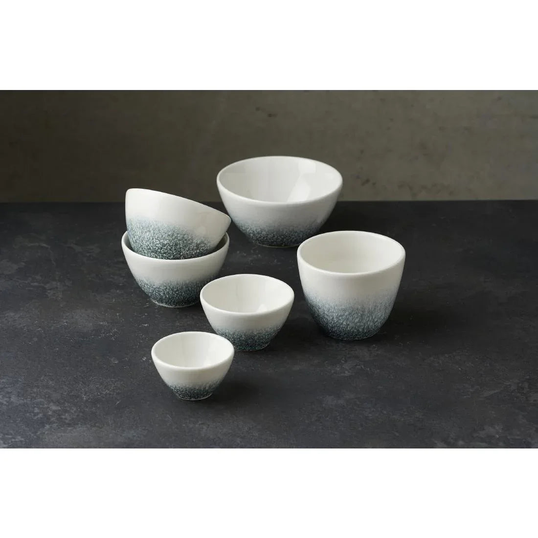 DX107 Churchill Studio Prints Raku Topaz Blue Snack Bowl 400ml (Pack of 12) - JD Catering Equipment Solutions Ltd