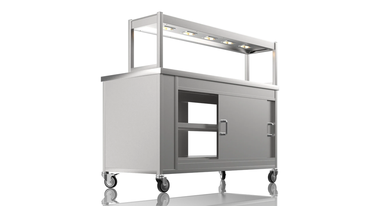 Nordstar Single Tier Gantry and Pass Through Hot Cupboard 1500mm