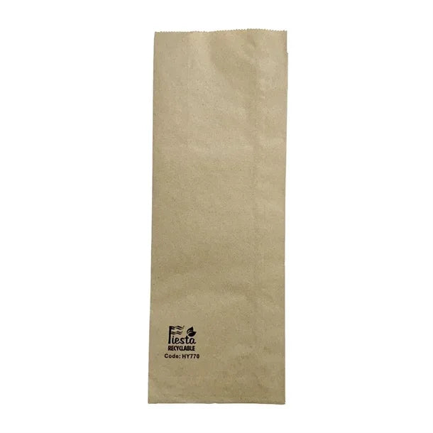HY771 Fiesta Recyclable Baguette/ Panini Paper Bag – 250x110x45mm (Pack 1000)
