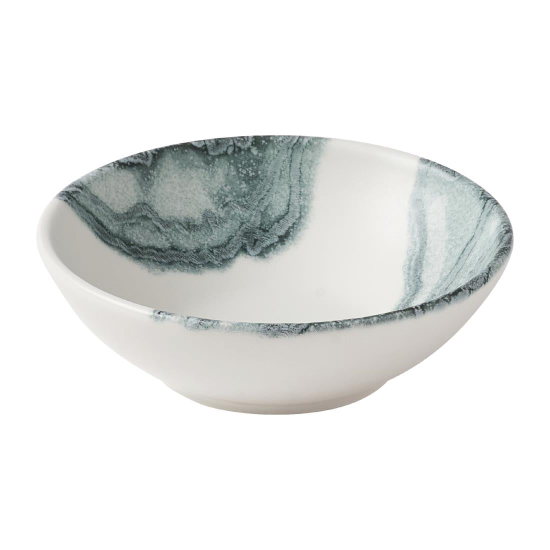 JF669 Churchill Black Shallow Bowl - 130mm (Pack 12) (Direct)