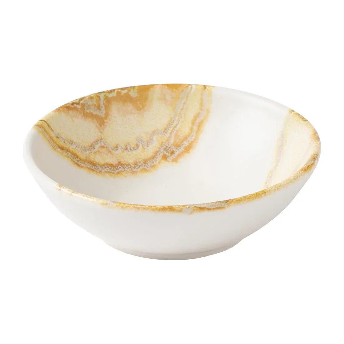 JF676 Churchill Gold Shallow Bowl - 130mm (Pack 12) (Direct)