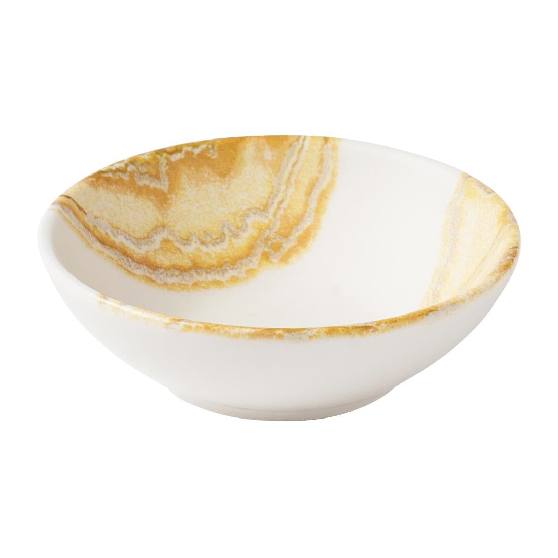 JF677 Churchill Gold Shallow Bowl - 116mm (Pack 12) (Direct)