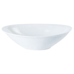 Pack Size 6 - Porcelite Oval Salad Bowl 25x17cm/10"x6.75" 80cl/28oz - 15446