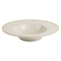 Pack Size 6 - Porland Academy Line Gold Band Pasta Plate 30cm - 175830GB