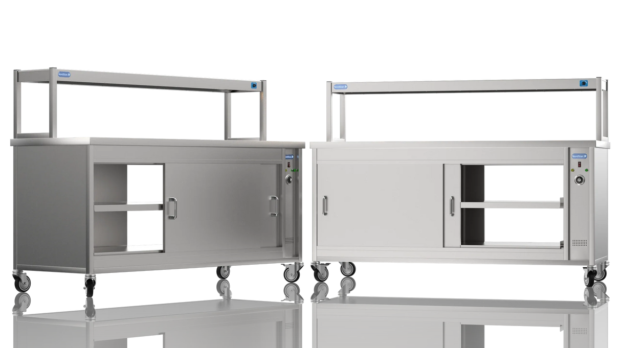 Nordstar Single Tier Gantry and Pass Through Hot Cupboard 1800mm