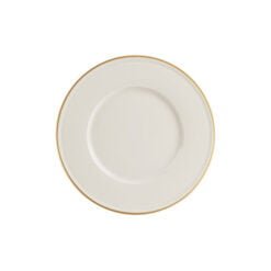 Pack Size 6 - Porland Academy Line Gold Band Plate 20cm - 185820GB