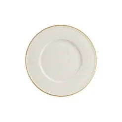 Pack Size 6 - Porland Academy Line Gold Band Plate 20cm - 185820GB