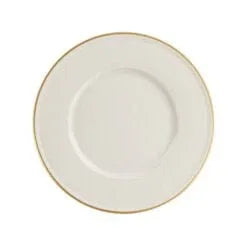 Pack Size 6 - Porland Academy Line Gold Band Plate 25cm - 185825GB