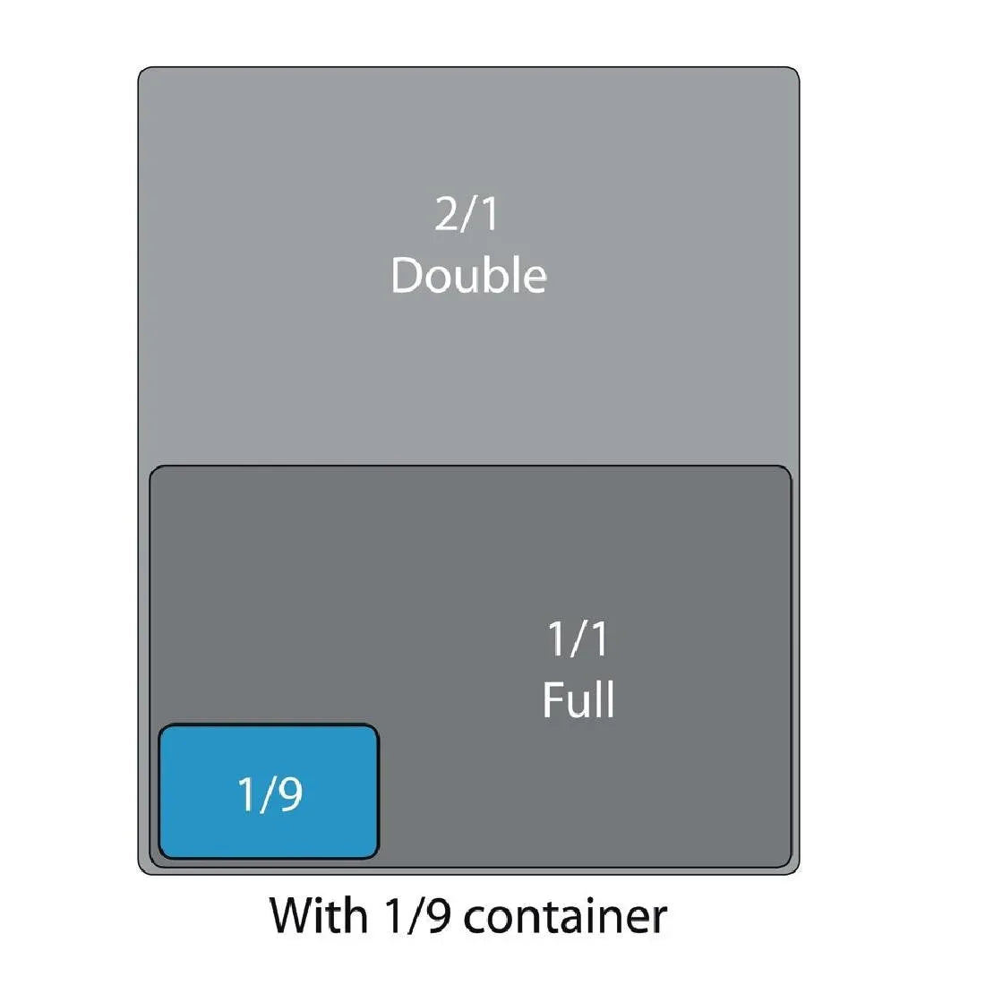 K997 Vogue Stainless Steel 1/9 Gastronorm Lid - JD Catering Equipment Solutions Ltd