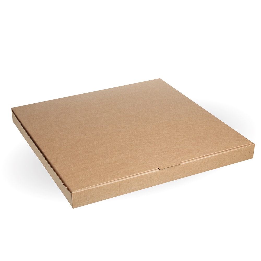 Pizza Box - Kraft - 20" - 50/ctn - kraft - BioPak commercial catering consumable