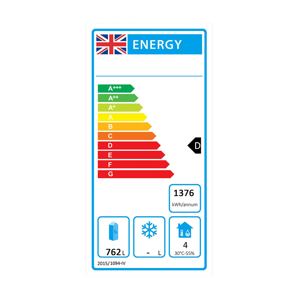 Ice-A-Cool ICE8960 Double Door Upright Refrigerator 1300 Litres