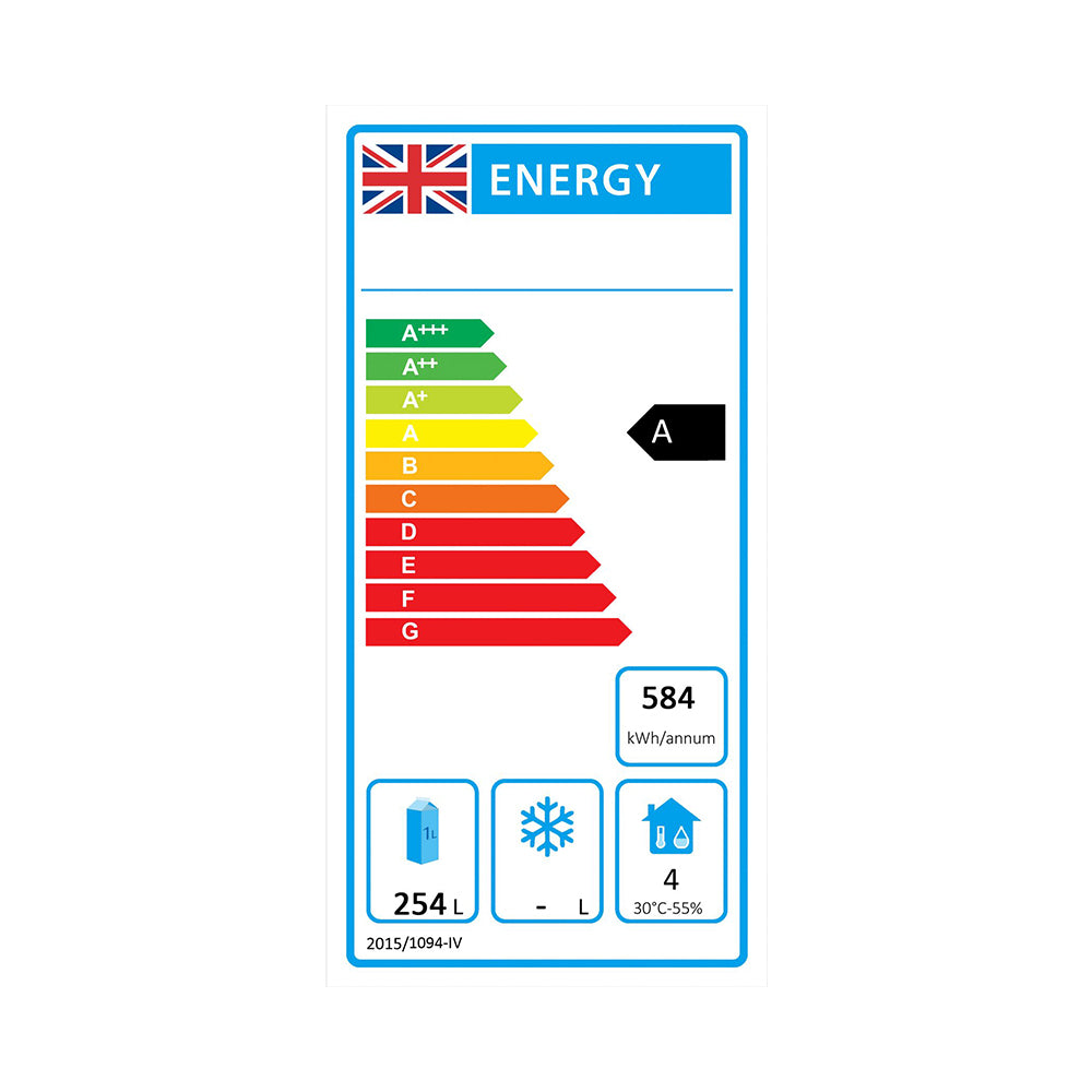Ice-A-Cool ICE3851GR 3 Door Counter Refrigerator 380 Litres