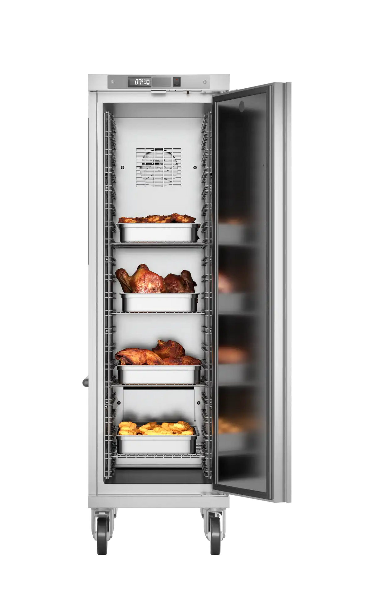 Foster FHC291XM: 291 Ltr Heated Cabinet 22-113 Single door mobile heated cabinet