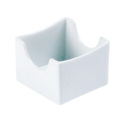 Pack Size 6 - Porcelite Sachet Holder 7x7x5.5cm/2.75"x2.75"x2" - 221389