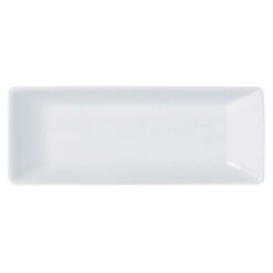 Pack Size 6 - Porcelite Rectangular Serving Tray 18x7cm/7.5"x2.5" - 221423