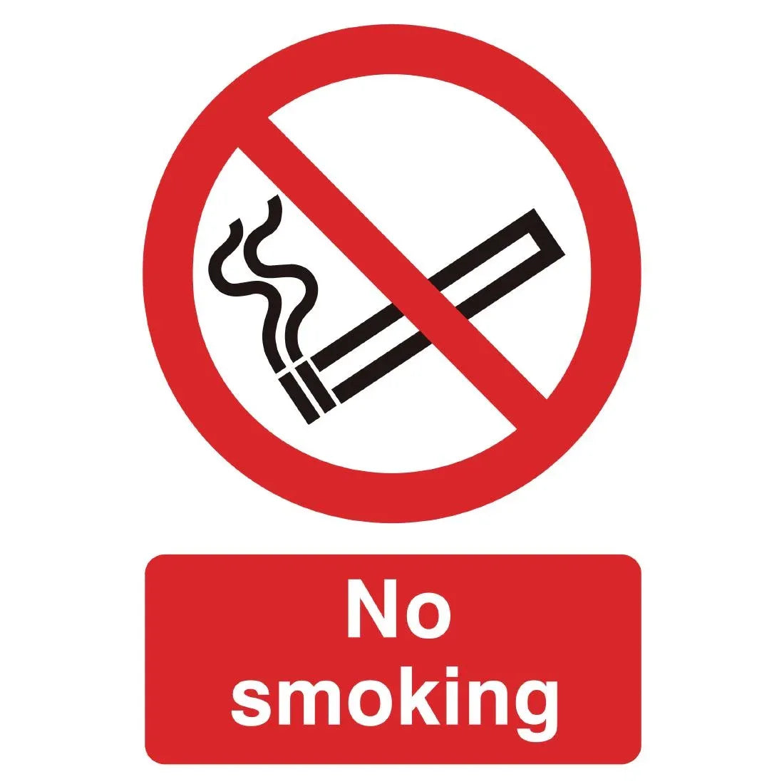 W391 PVC No Smoking Symbol Sign - JD Catering Equipment Solutions Ltd