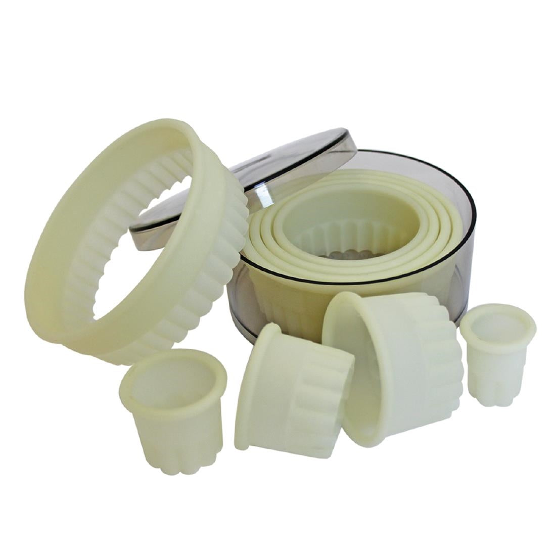 GT140 Schneider Serrated Round Pastry Cutters (Pack of 9)