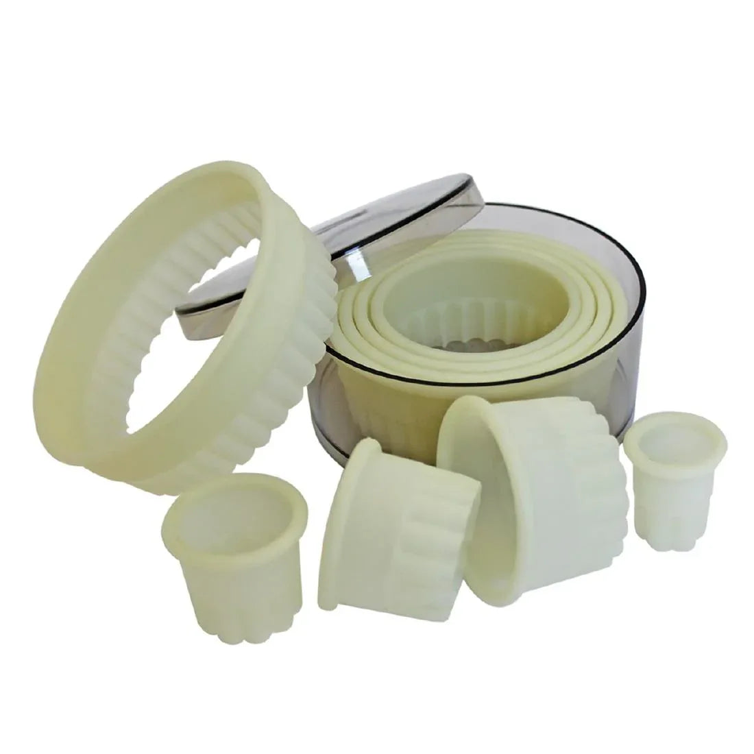 GT140 Schneider Serrated Round Pastry Cutters (Pack of 9) - JD Catering Equipment Solutions Ltd