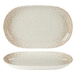 Pack Size 6 - Fusion by Academy Scorched Oval Platter 33 x 21cm 13 x 8" - 23143033